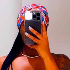 EMILIO PUCCI, patchwork print sarong & hair tie